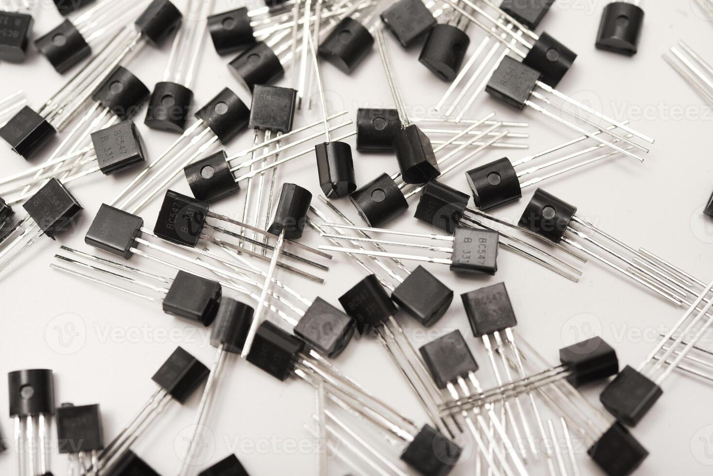 Semiconductors for electronic design. A bipolar transistor for electronics. photo