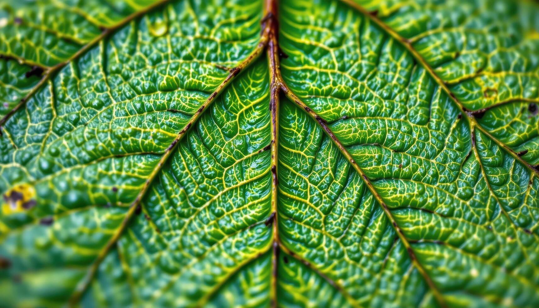 close up view of a maple leaf showing tiny veins branching in symmetrical organic geometry. photo