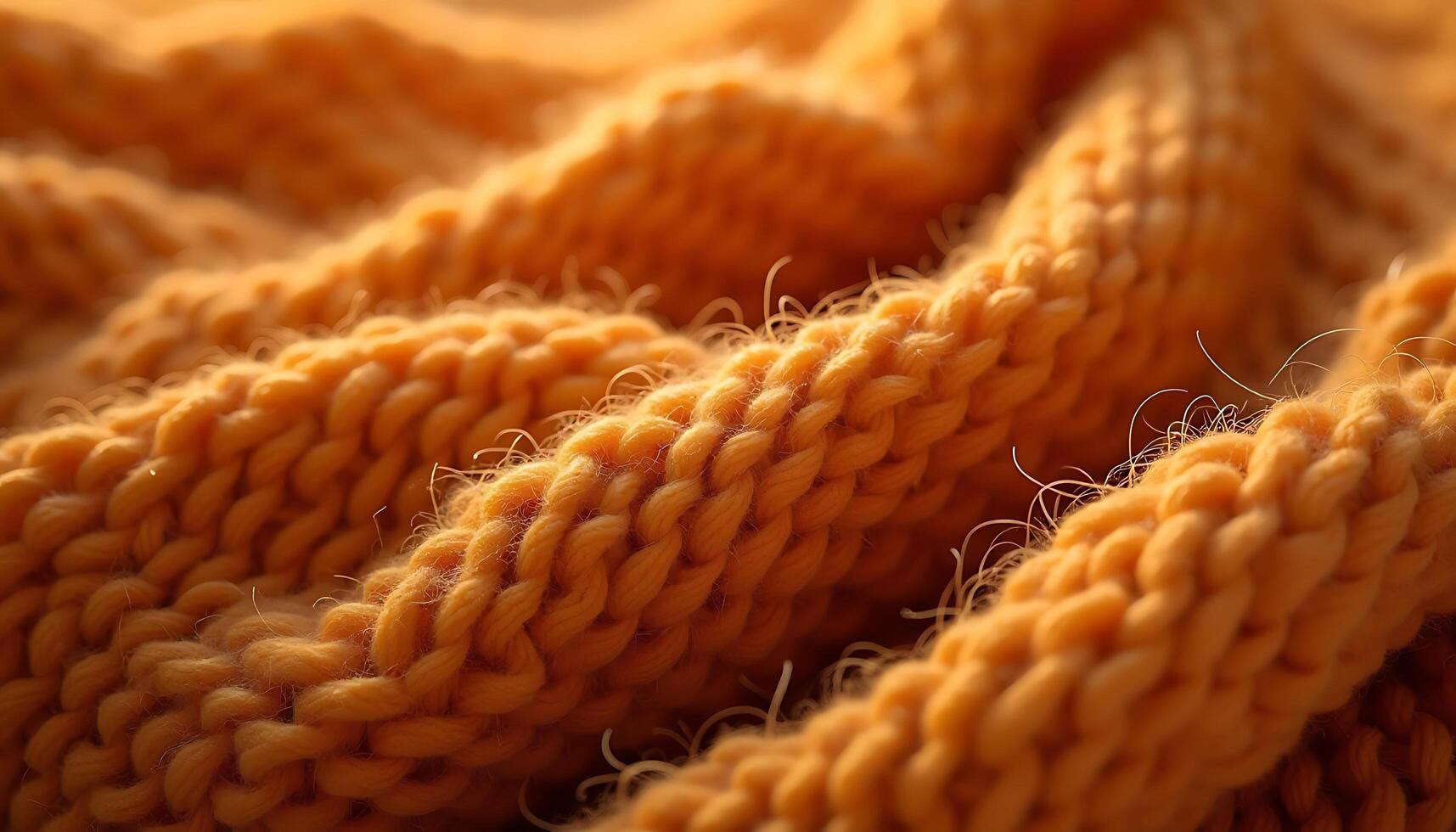 Close up of a knitted blanket photo