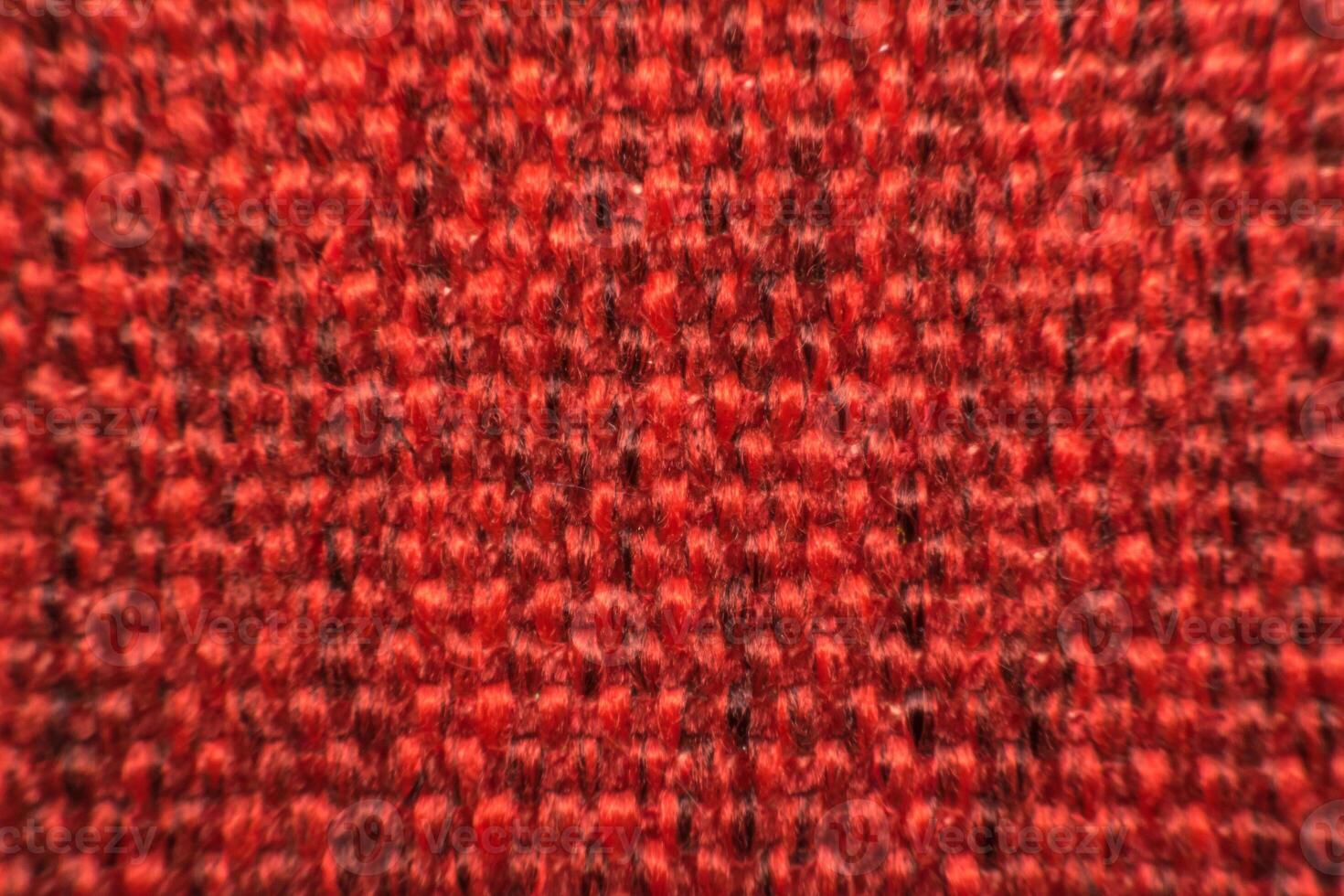 A close up of a red fabric photo