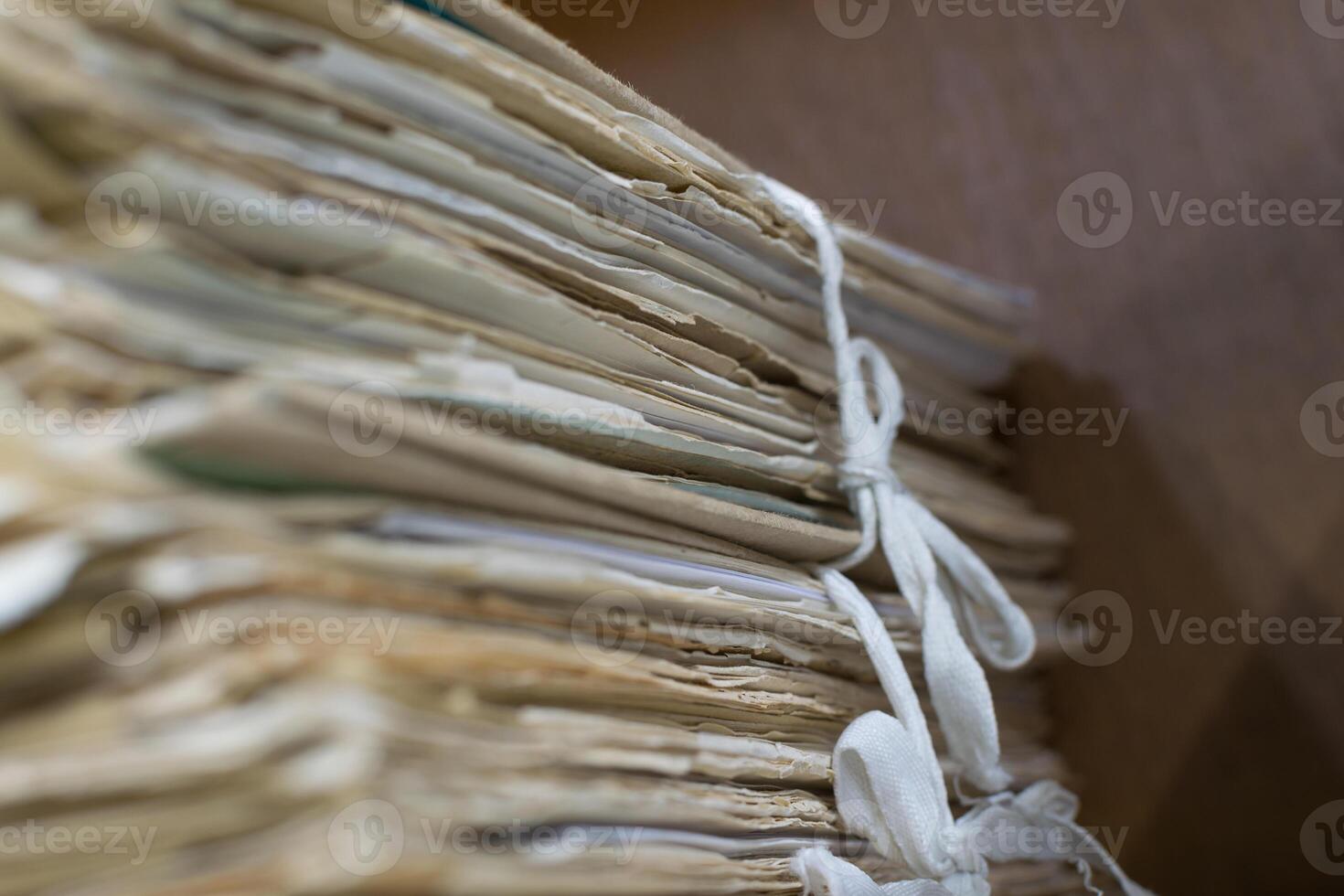 A stack of papers photo