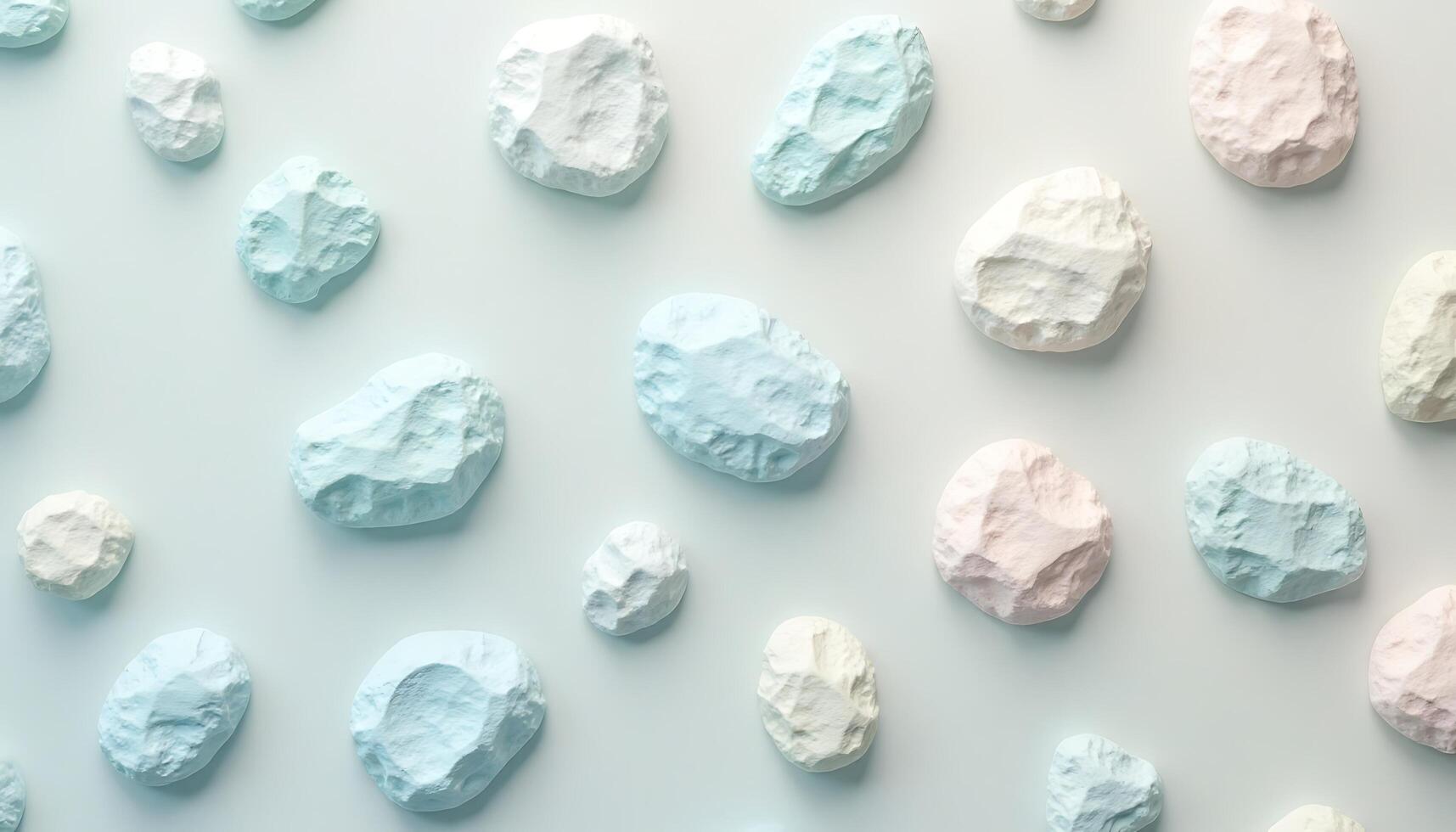 Pastel Stone Pattern on Light Background Creates Calm and Minimalistic Design photo