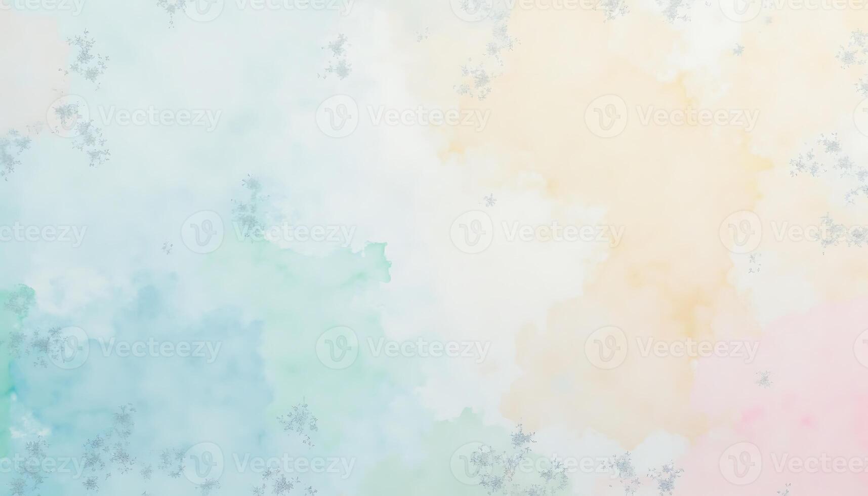 Abstract Watercolor Painting with Pastel Colors Creates a Gentle Background photo