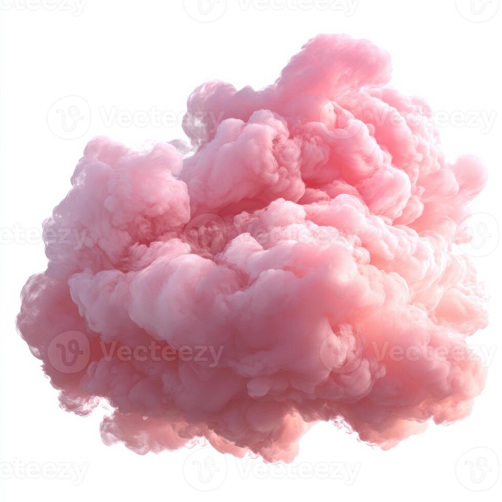 A pink cloud is shown in the air photo