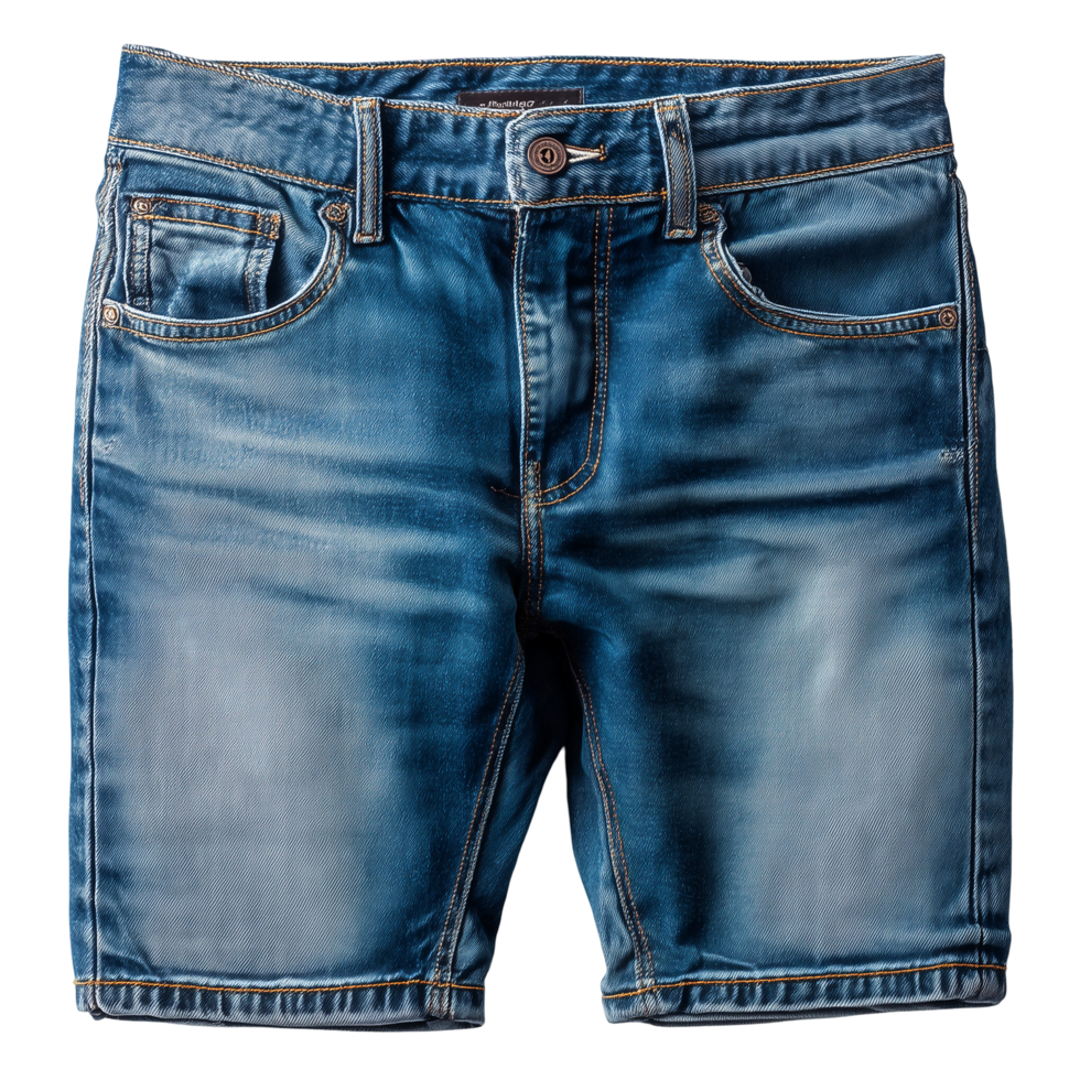 Denim shorts blue jean apparel fashion garment clothing casual wear isolated on transprint background png