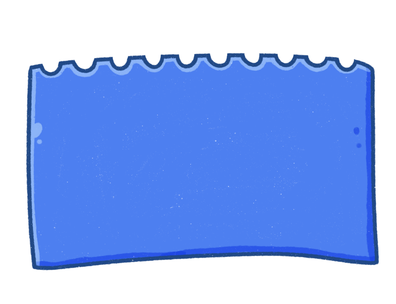 Cartoon Blue Blank Textured Rectangle Graphic png