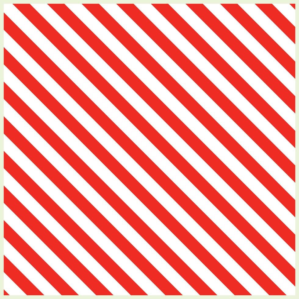 The repeating red and white diagonal lines create a bold, contrasting pattern. Suitable for design backgrounds, decorative elements, or eye-catching visual warning symbols. vector