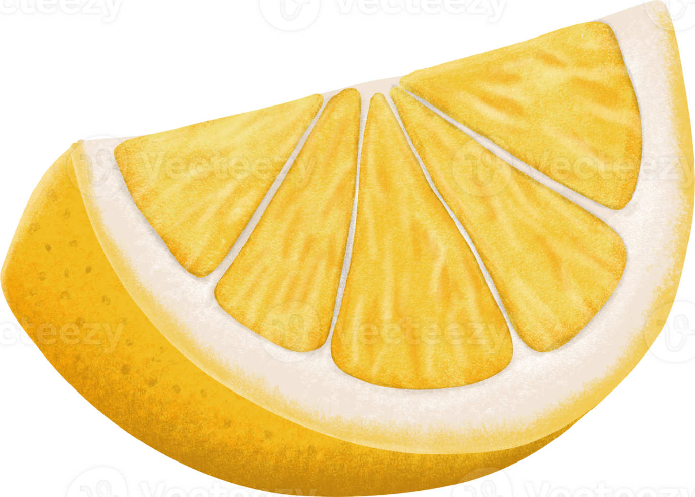 Illustration of yellow lemon slices png
