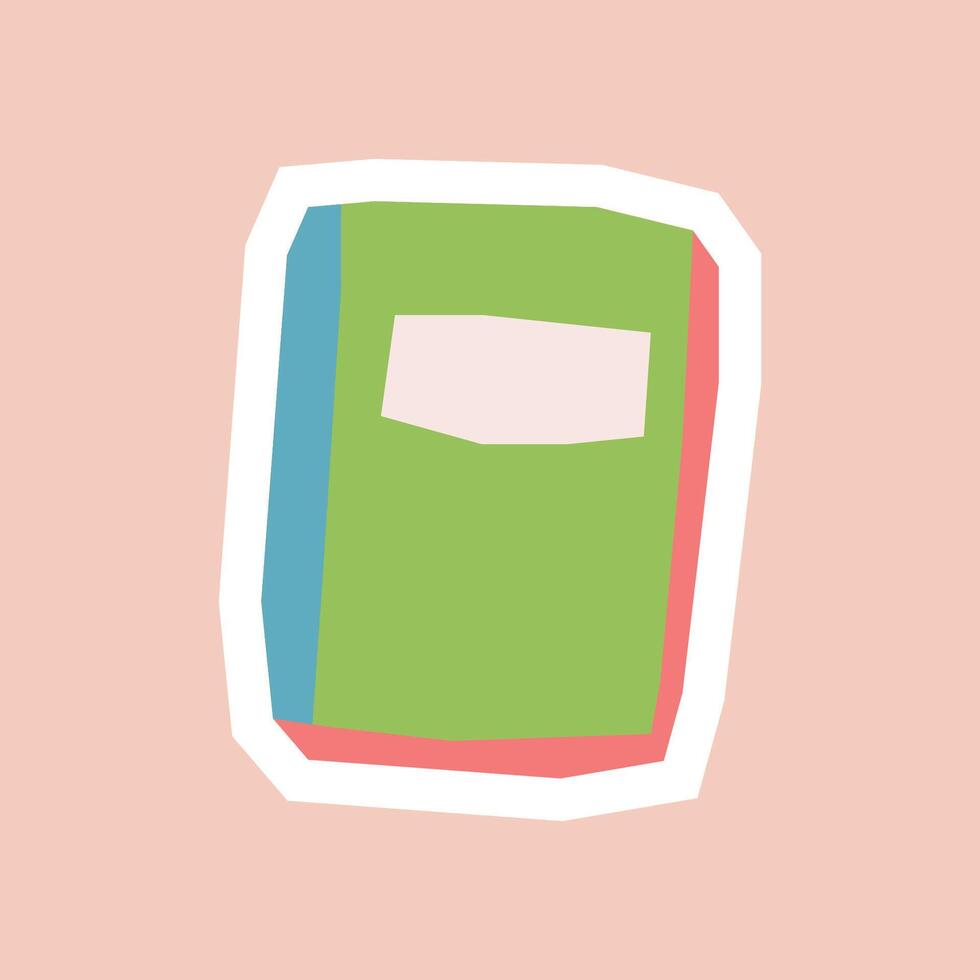 Colorful illustration of a notebook vector