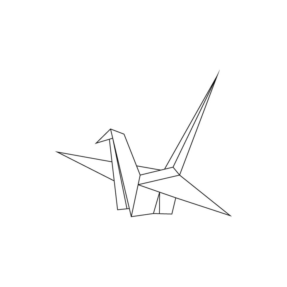 Bird Polygonal Lines, can use for Logo Gram, Pictogram, Animal Figure, Website, Apps, or Graphic Design Element. vector