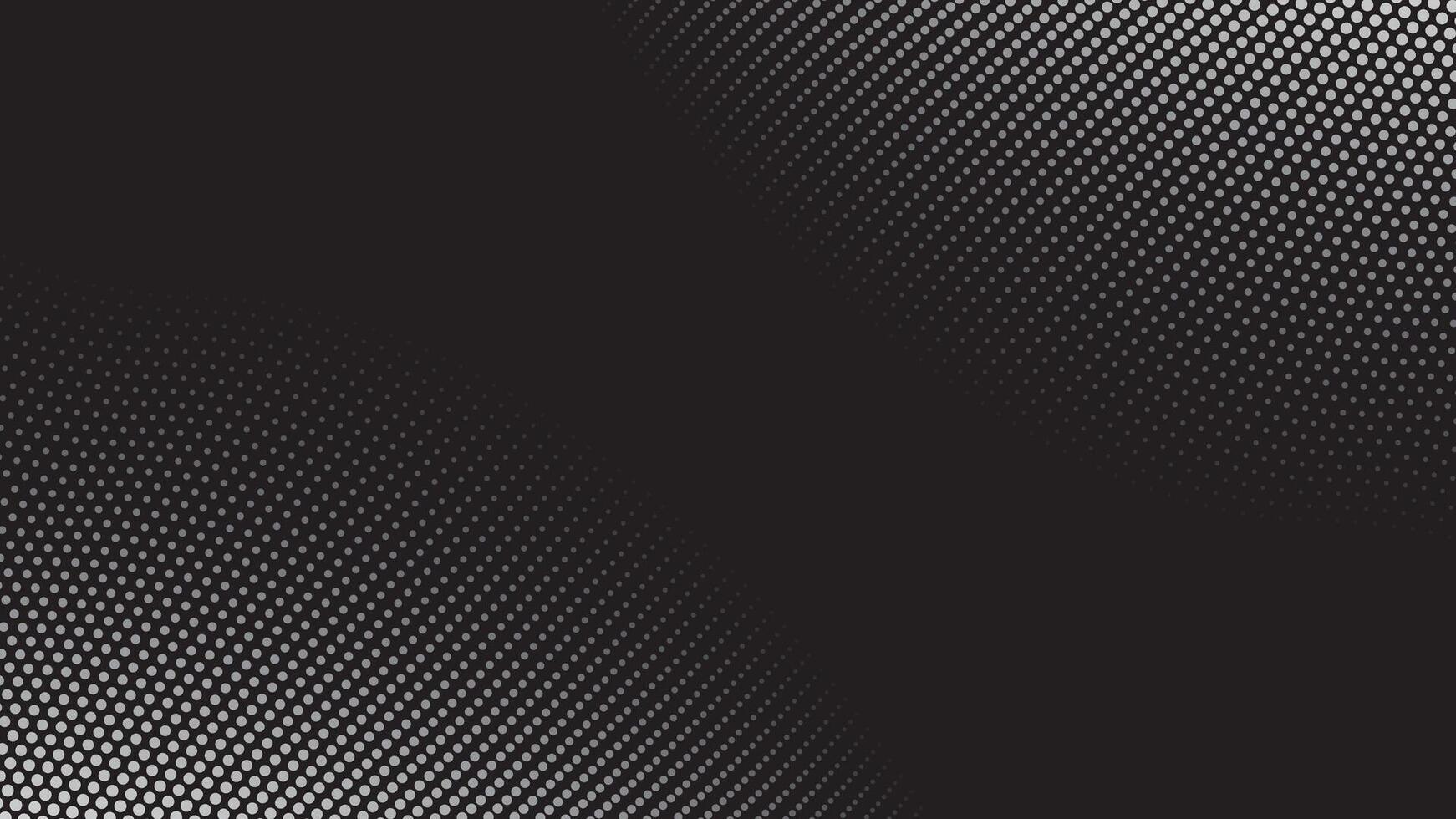 Halftone pattern or dot pattern white on black background. vector
