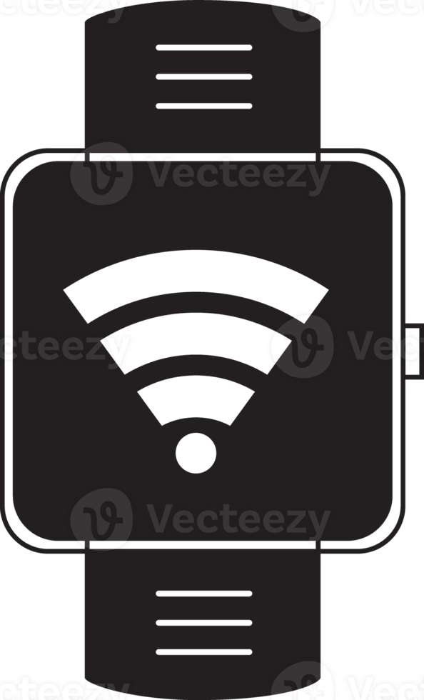 smartwatch with wifi icon png
