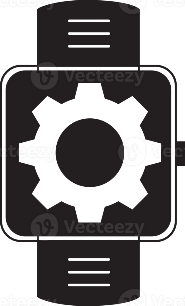 smartwatch with setting icon png