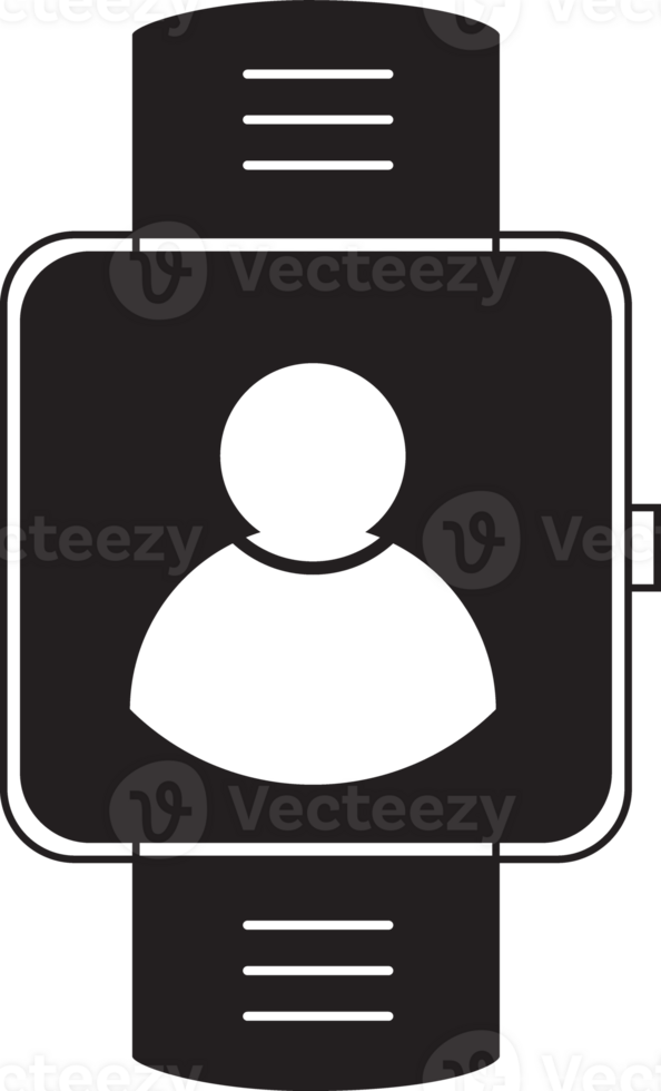 smartwatch with profile icon png