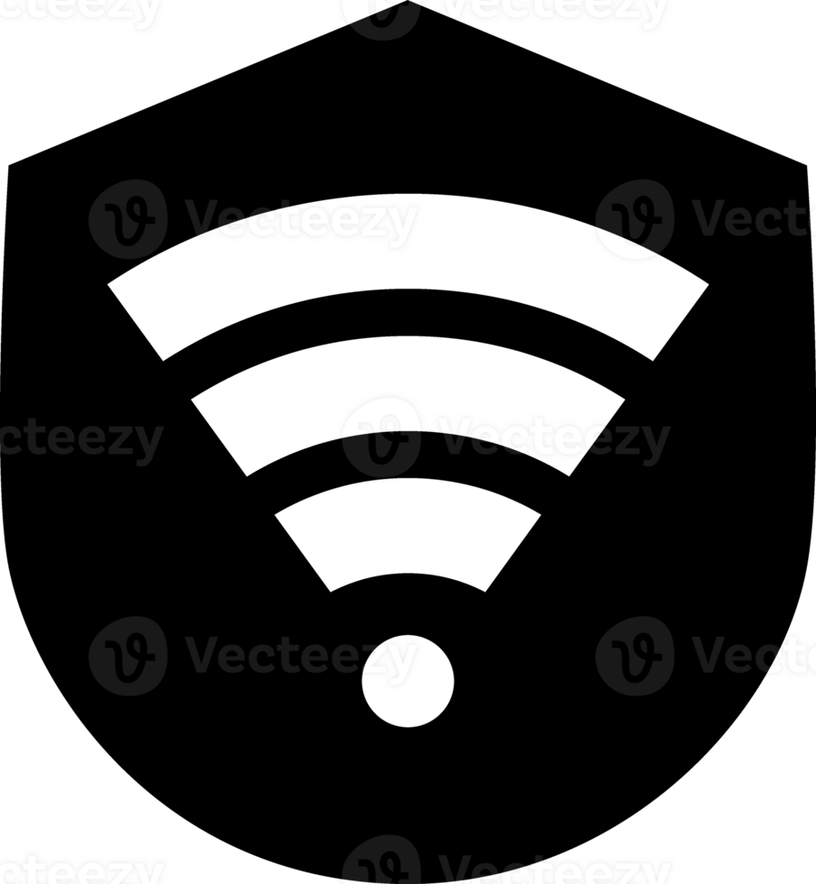 wifi icon in a shield png