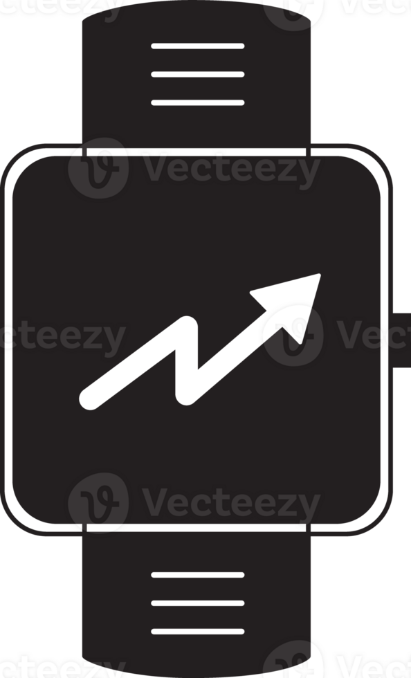 smartwatch with progress icon png
