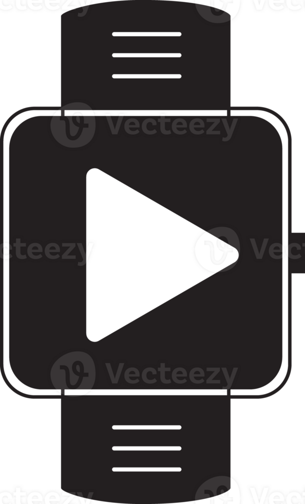smartwatch with music icon png