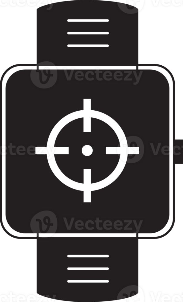 smartwatch with target icon png