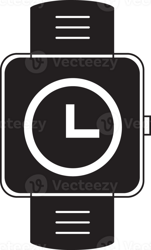 smartwatch with clock icon png