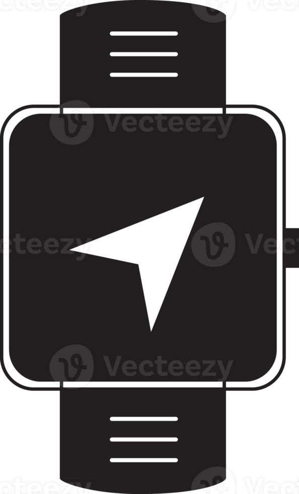 smartwatch with navigation icon png
