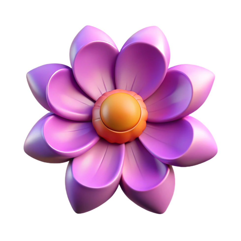 pink and yellow flower png