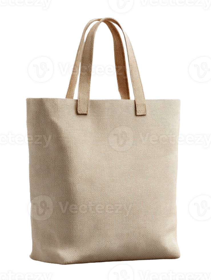 The large canvas tote bag in beige png
