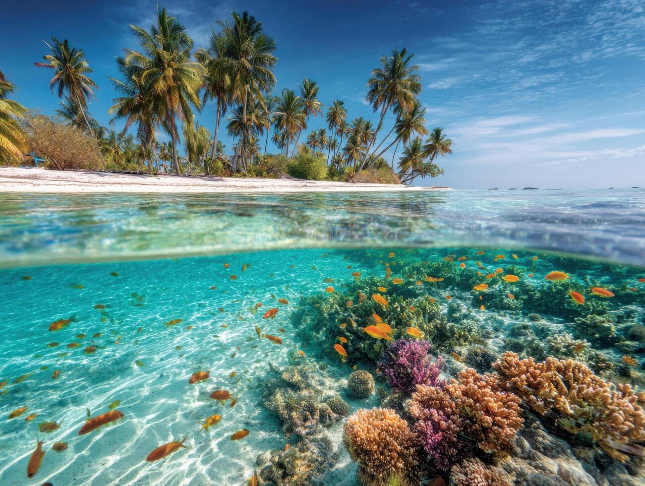 The flawless union of a tropical paradise on two levels photo