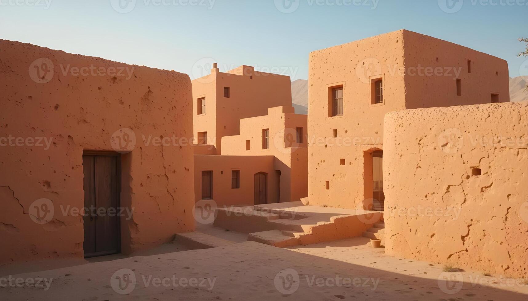 Terracotta Architecture Clay Wall Texture photo