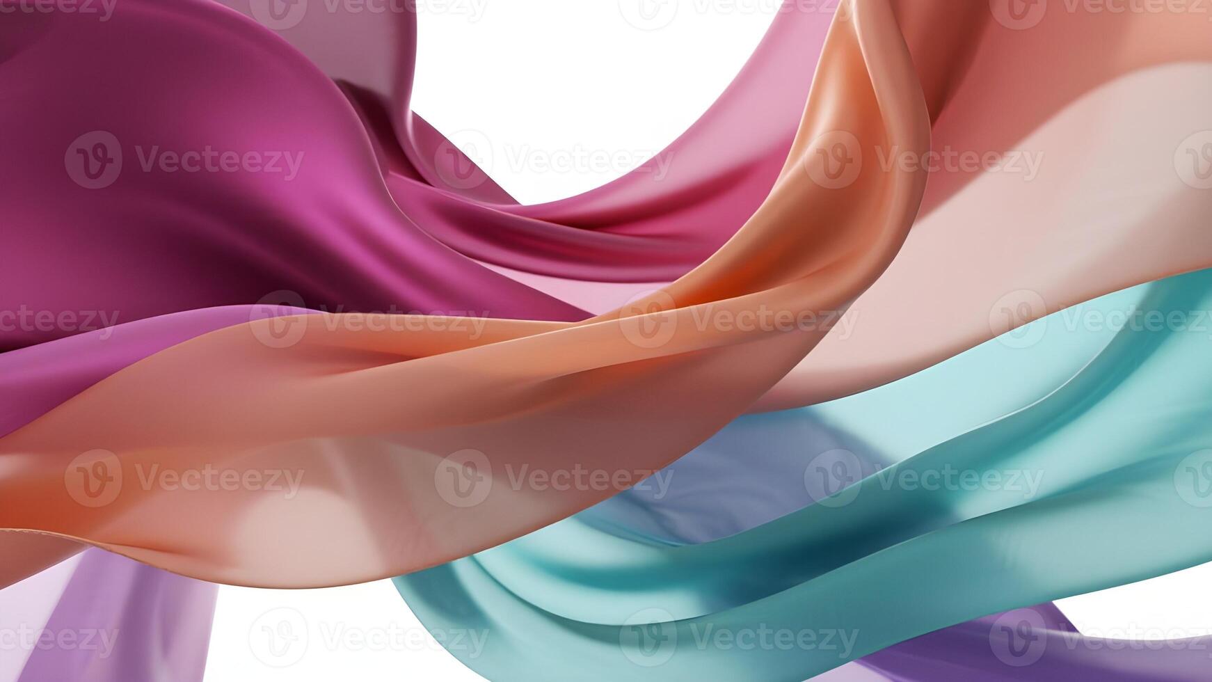 Fashion-Inspired Ombre Fabric Drapes photo