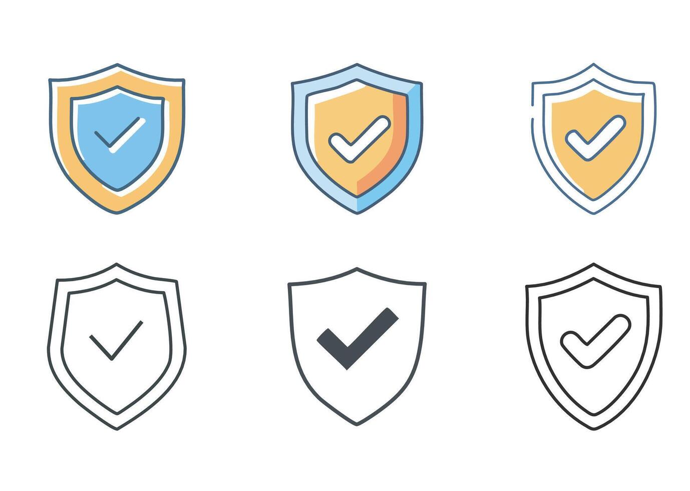 Checkmark Icon Set vector
