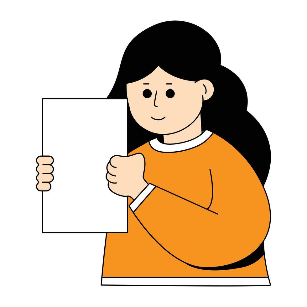 Work and Job Flat Design Cartoon Illustration vector