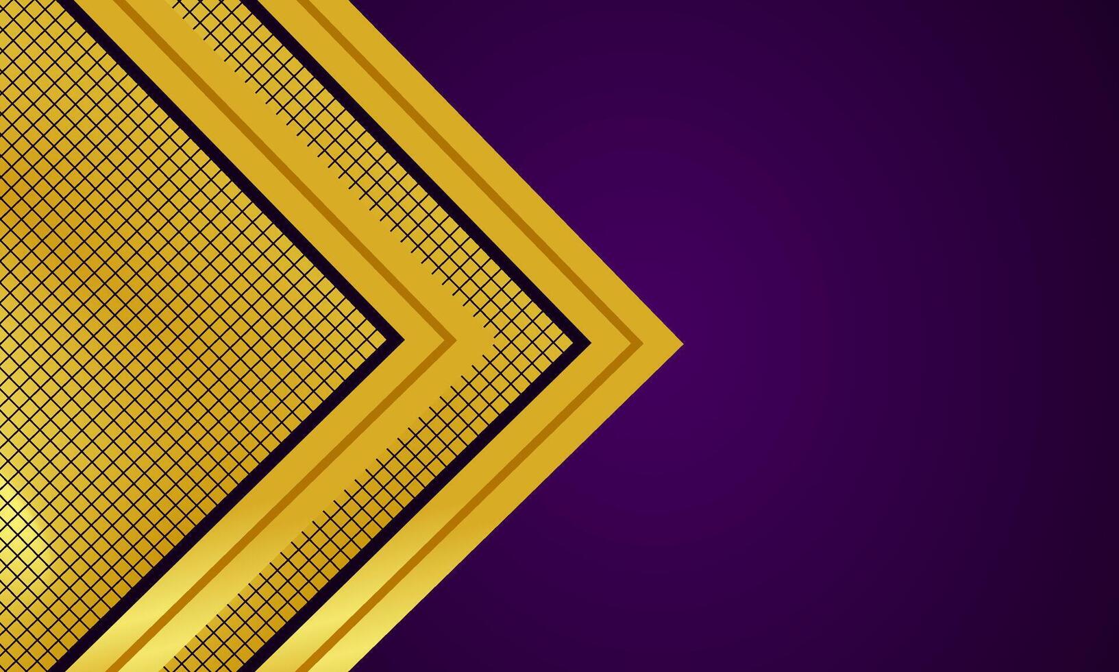 Gold geometric background design vector