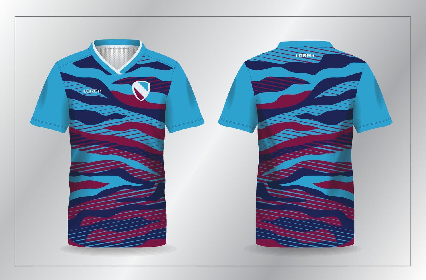Vibrant soccer jersey design vector