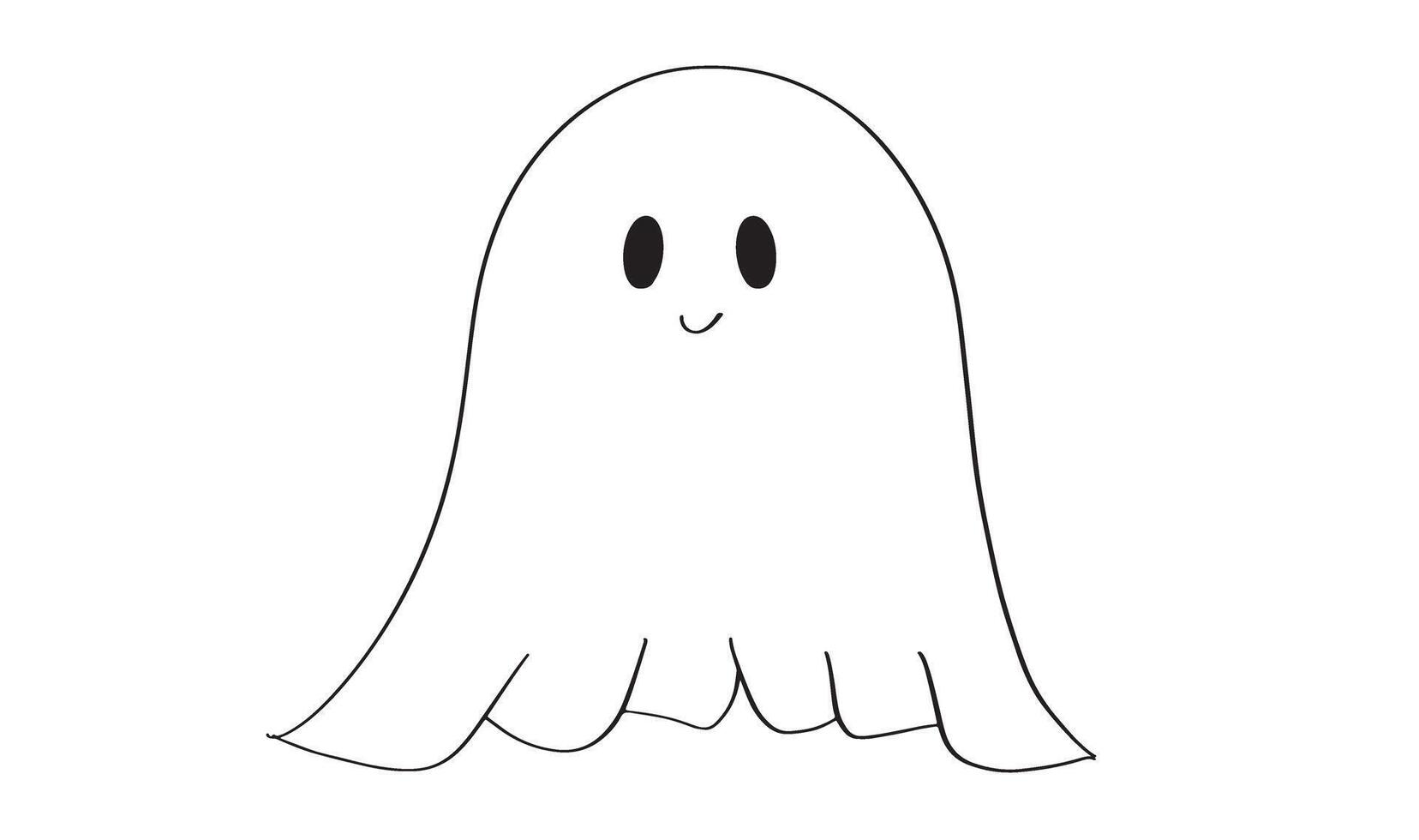 Ghost happy halloween character costume icon pretty beautiful ghost happy halloween day 31st happy halloween day october month ghost evil object face horror autumn season fun evil spooky black color vector