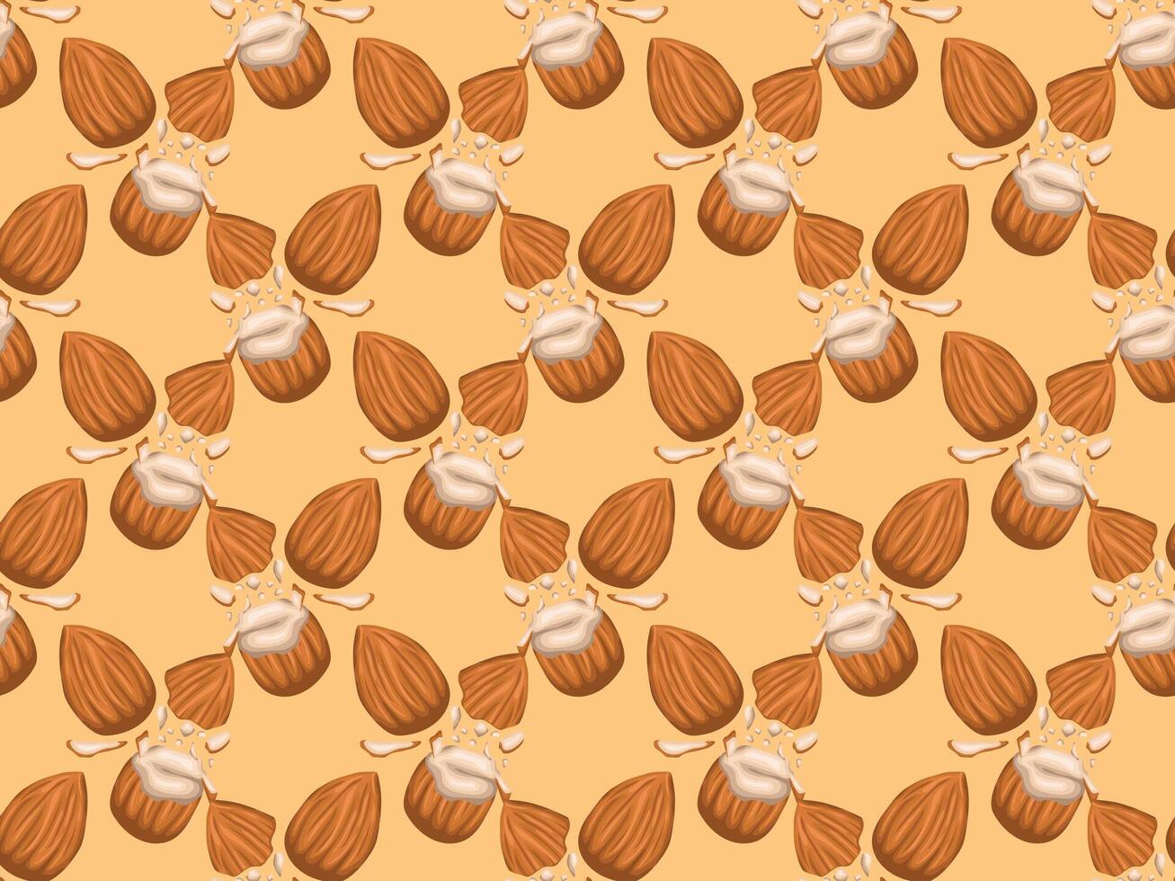 almond peanut illustration asian vector