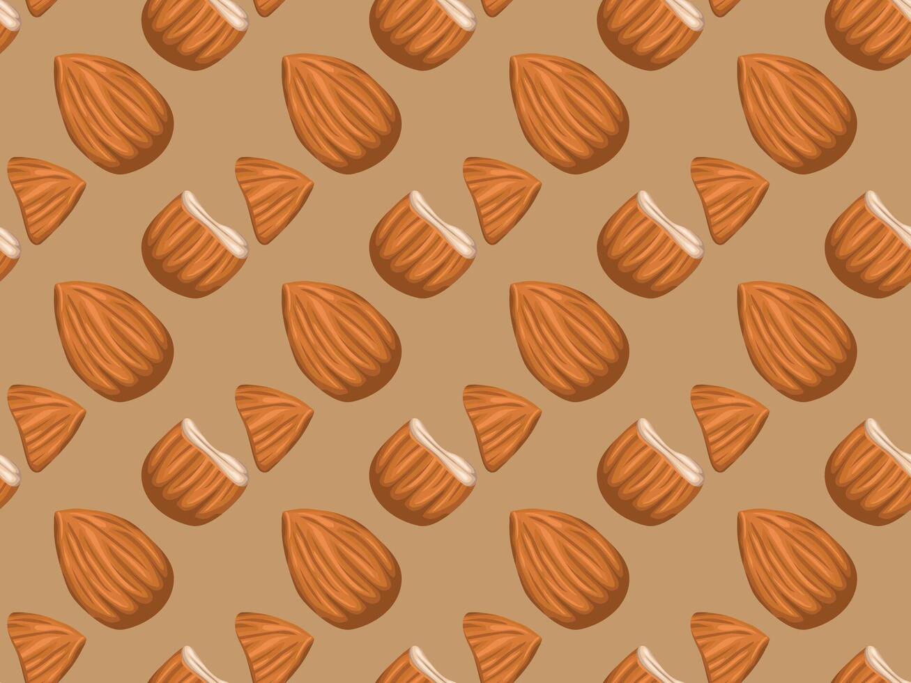 almond peanut illustration pattern vector
