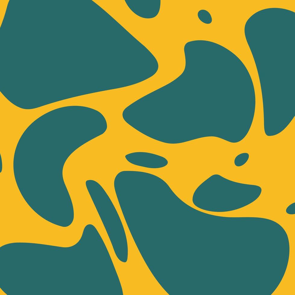 Abstract Yellow and Green Organic Patterned Artistic Background Design vector