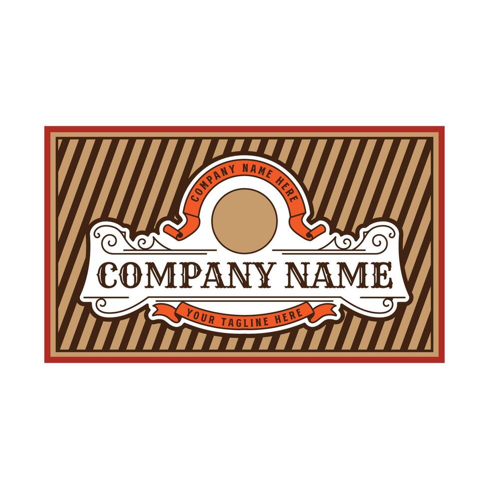 Square Vintage Border Frame Vintage Royal Crown Badge Emblem Stamp Label Logo Design vector
