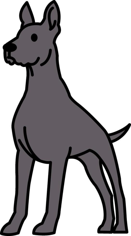 isolate illustration icon of a Great Dane vector