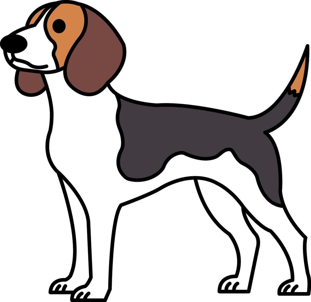 illustration of a Beagle dog vector