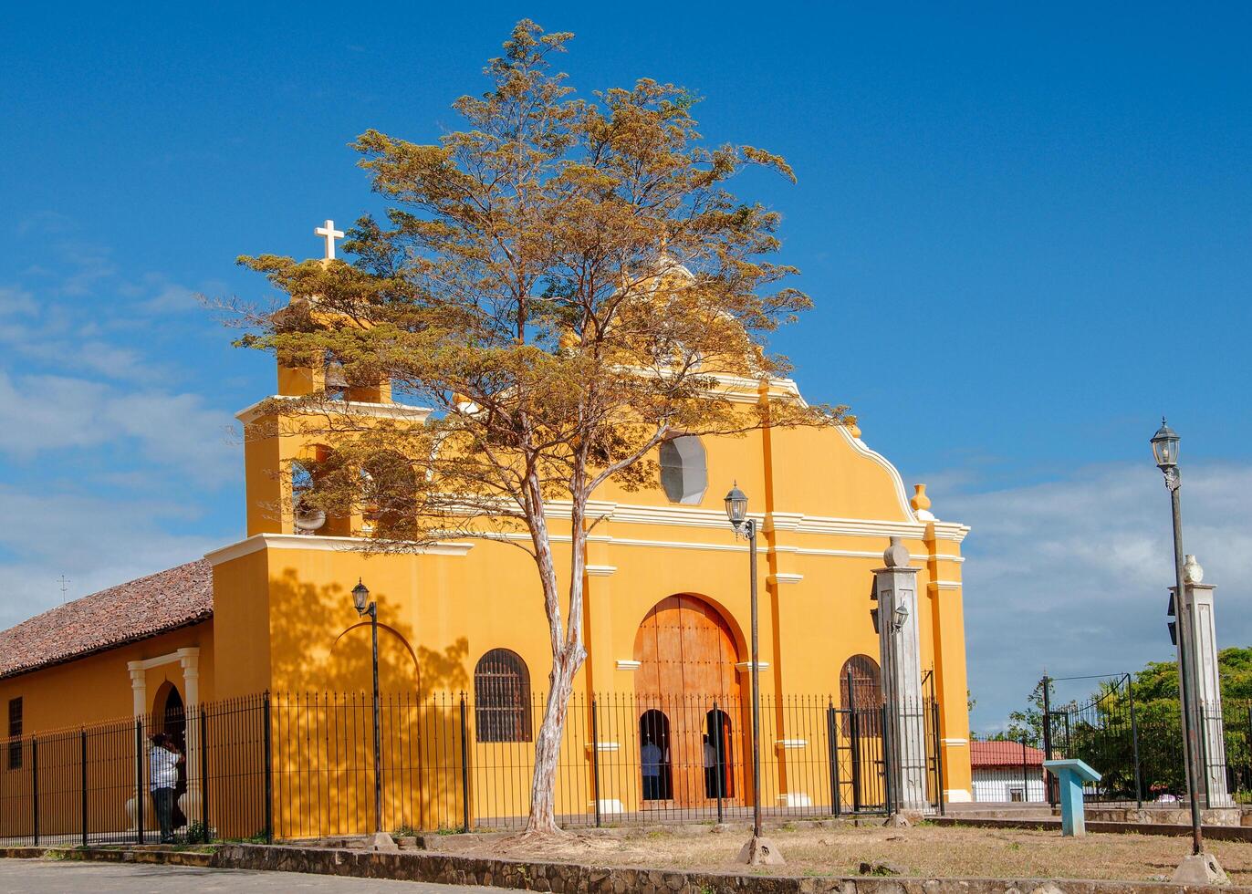 Colonial temple in Diria, municipality of Granada, Nicaragua. photo