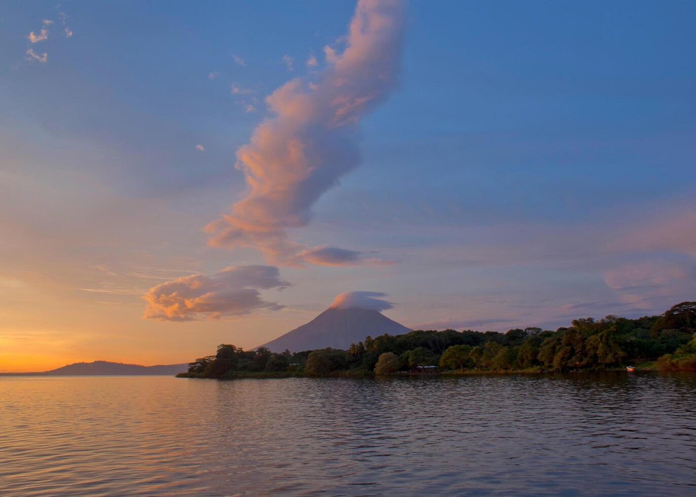 Ometepe Island at Lake Cocibolca or Nicaragua, Central America. photo