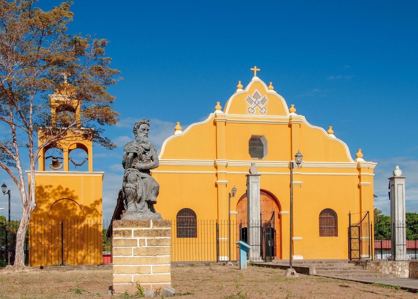 Church in Diria, municipality of Granada, Nicaragua. Central America. photo