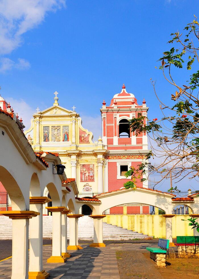 El Calvario church in the city of Leon in Nicaragua, Central America. photo