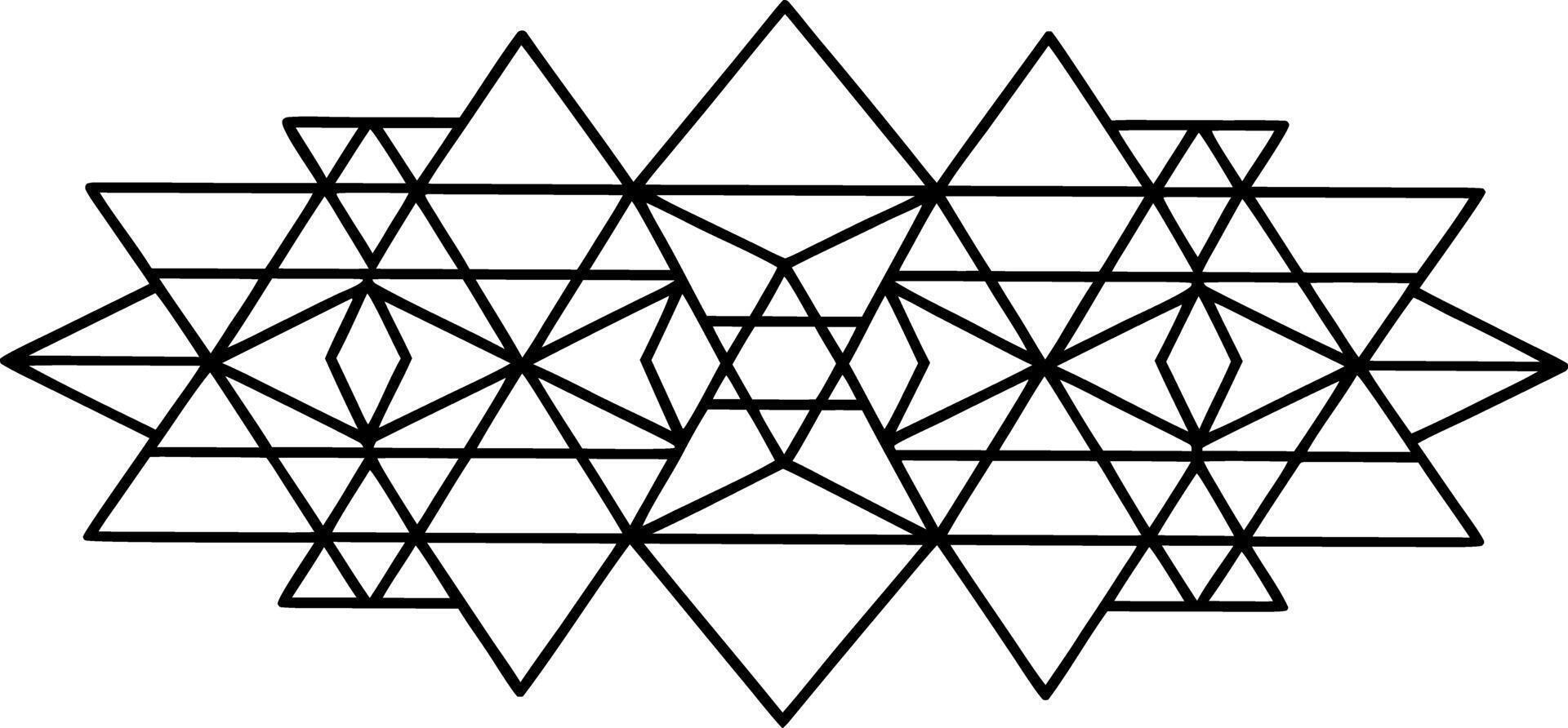 Geometric Line Art Minimalist Monochrome Illustrations vector