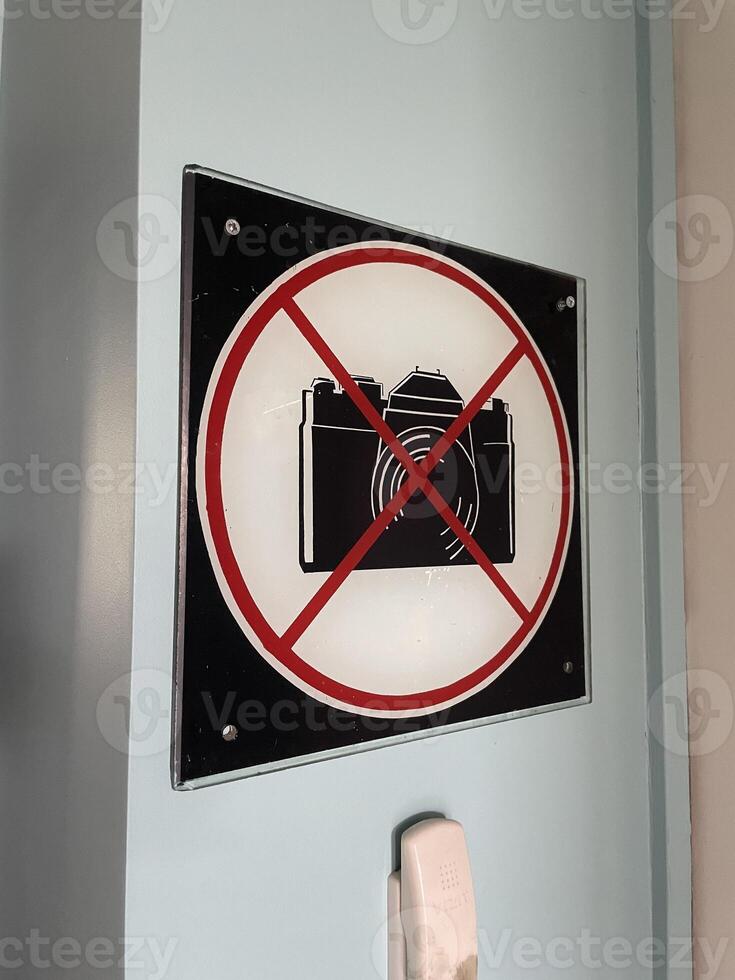 Prohibition Sign Alerting to the Presence of Flammable Materials Found in Storage Areas photo