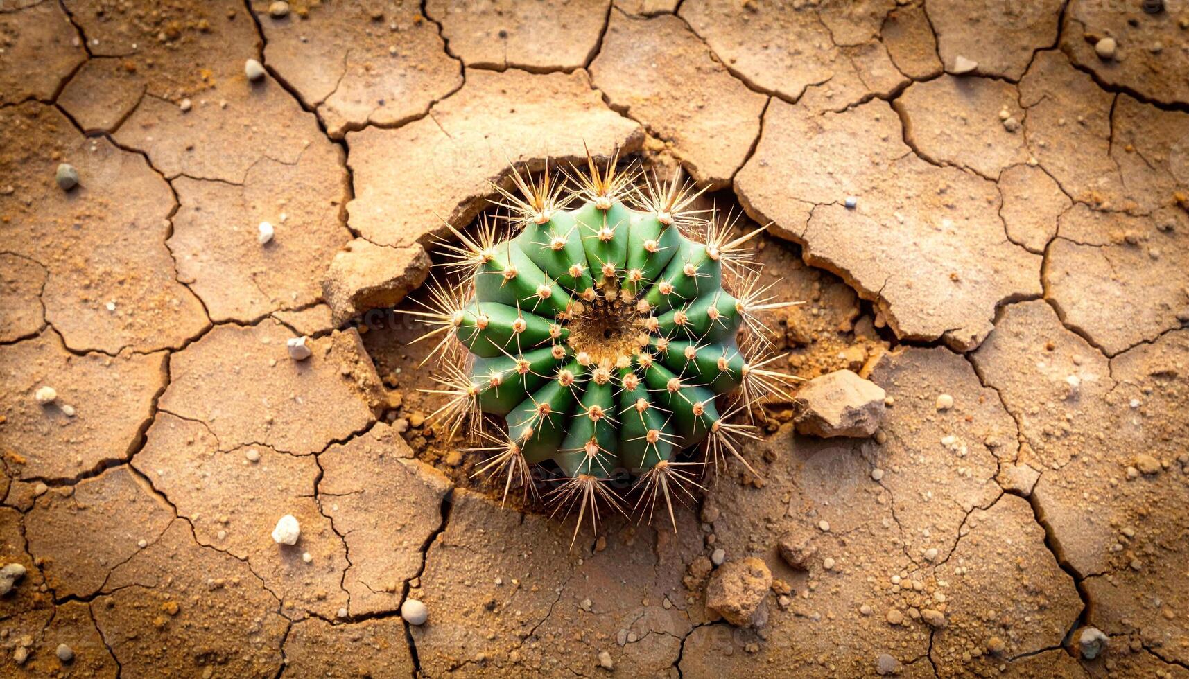 Broken Cactus Tip on Dry photo