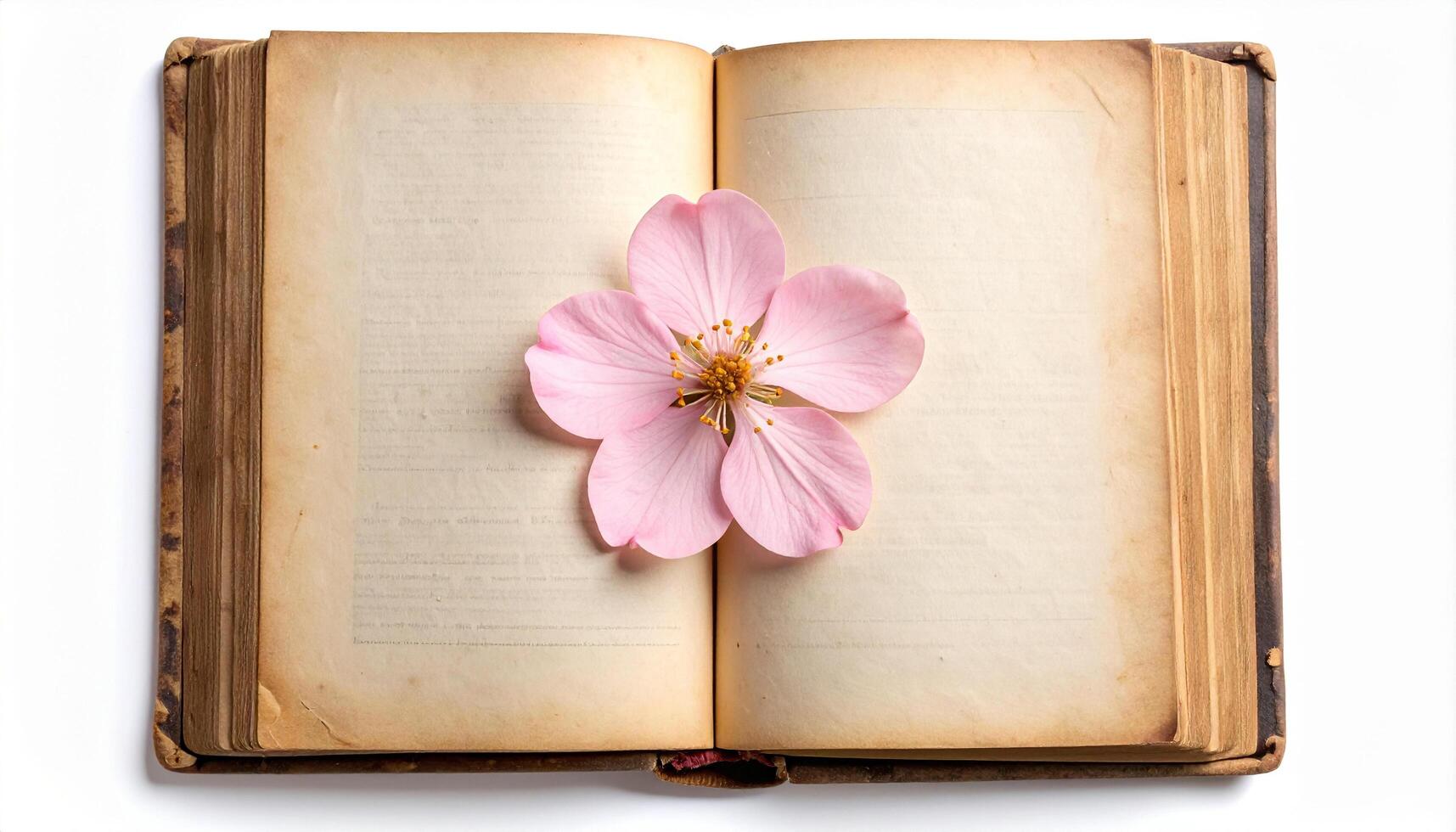 Pressed Flower in Book photo