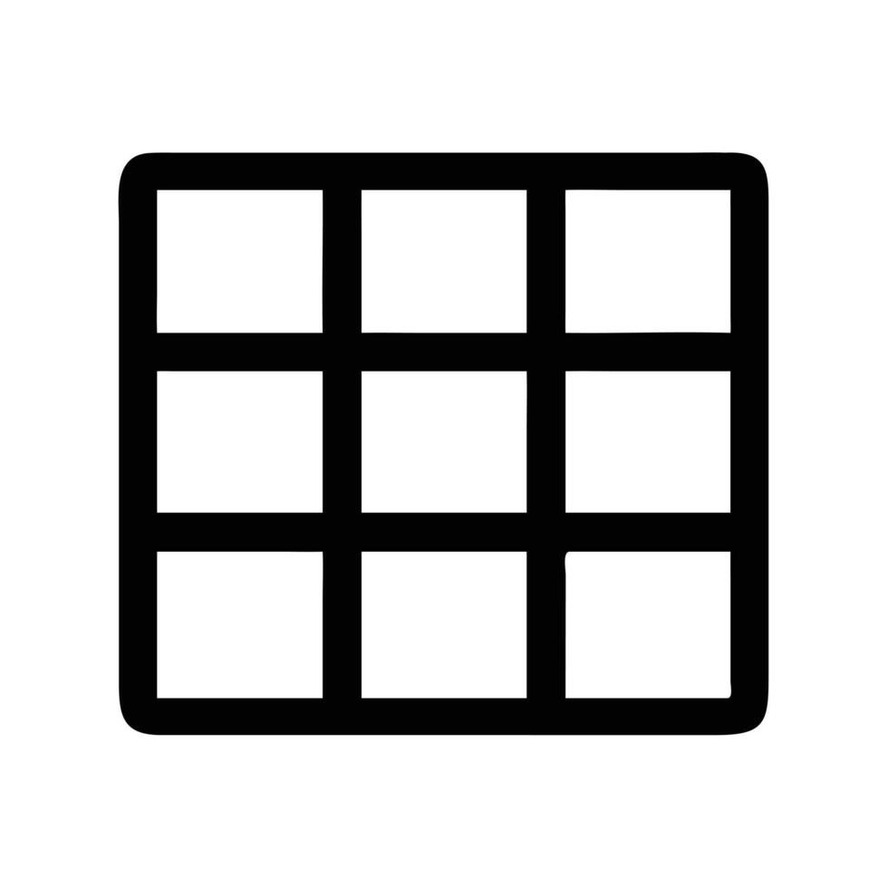 A black grid pattern is displayed on a white background vector