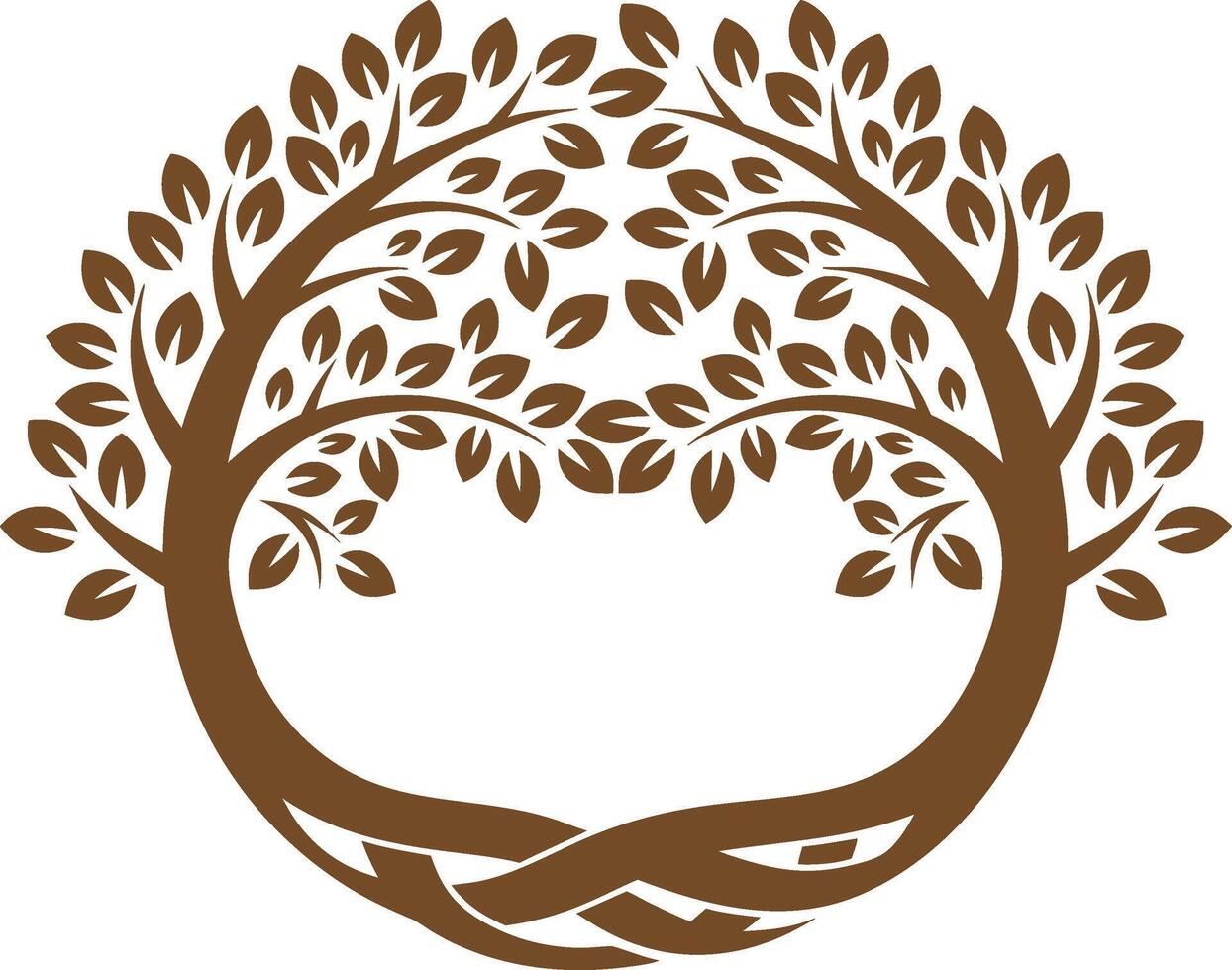Abstract Tree Symbol Logo Templates vector